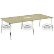 6 Person Meeting Table with Metal Legs