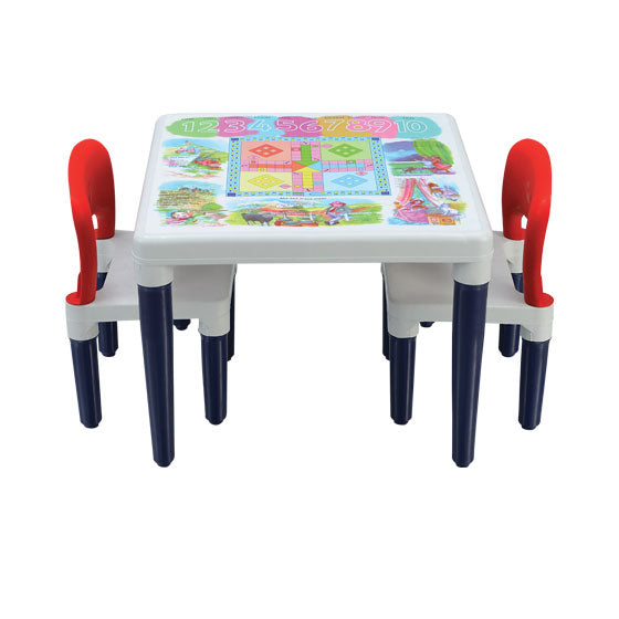 Boss B225OP Full Plastic Baby Set Play Table with 2 Chairs And A Tab