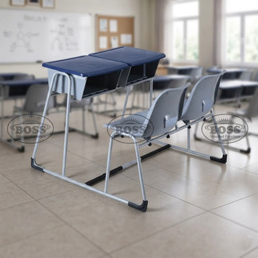 Boss B-429 Steel Plastic 2-Seater Bench Desk