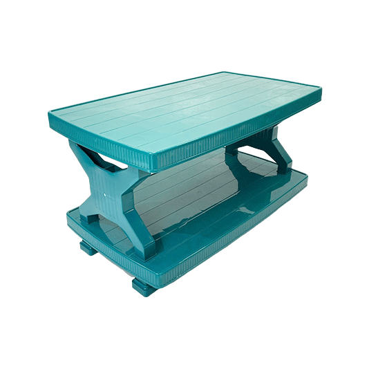 Double Chelf Table Boss BP-334 Vista Rattan Pure Plastic Double Shelf Table (Small ...