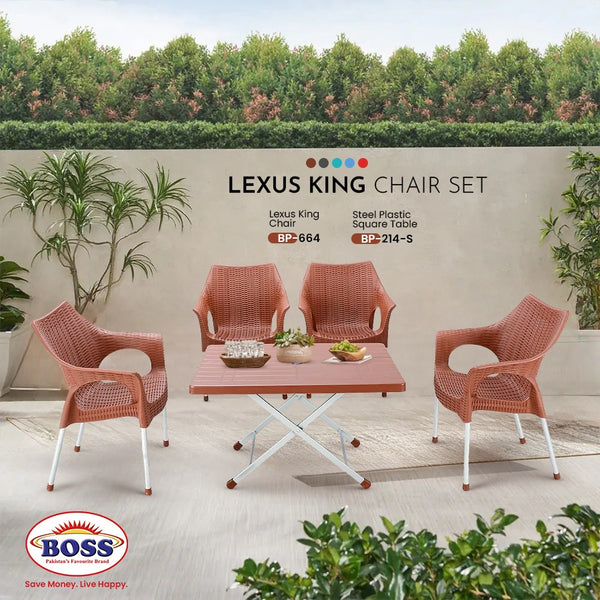 Lexus King Chair Set with BP-214 Table