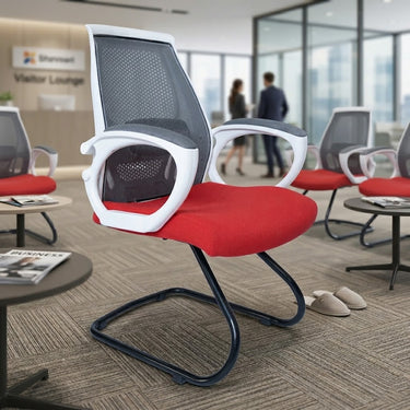 Boss B-544-VO Aqua Mesh Low Back Executive Visiting Chair With Oval Base