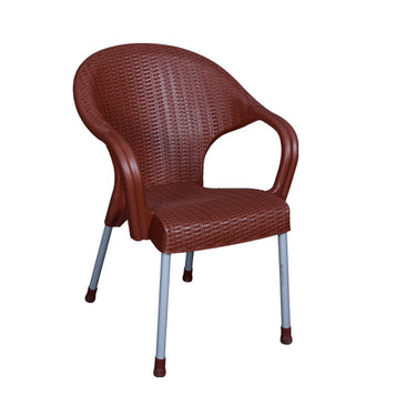 Boss BP-663 Steel Plastic Princess Rattan Chair With Arms