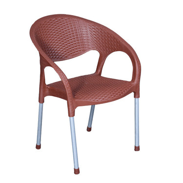 Boss BP-676 Steel Plastic Luna Rattan Chair With Arms