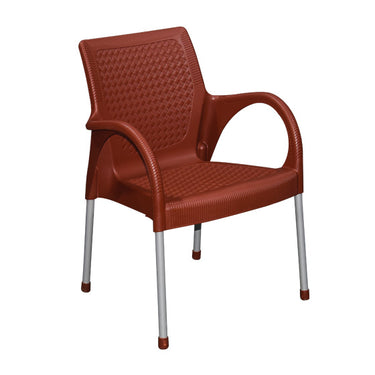 Boss BP-682 Steel Plastic Rattan Chair With Arms