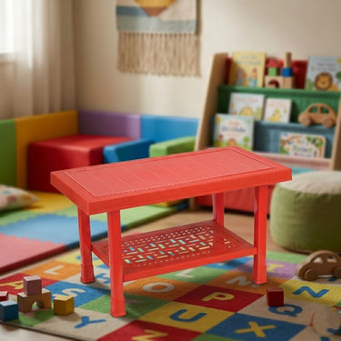 Boss BP-328 Full Plastic Double Shelf Baby Rattan Table