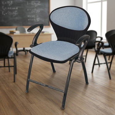 Boss B-06-AC Steel Plastic Pecock Shell Chair with Arms & Cushion