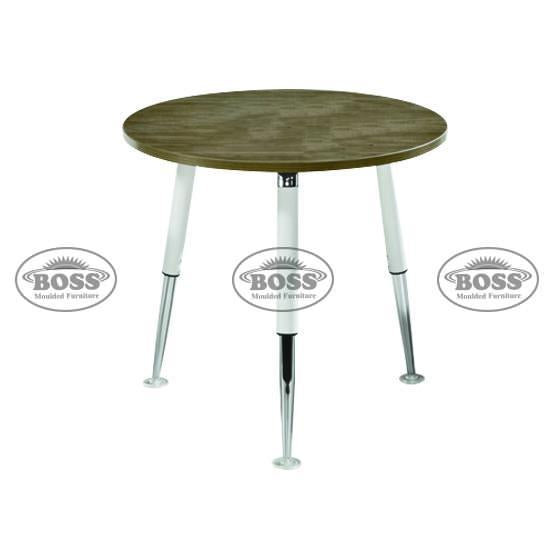 One on One Meeting Table with Metallic Legs