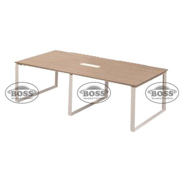 6 Person Meeting Table with Smooth Surface Top & Square Legs