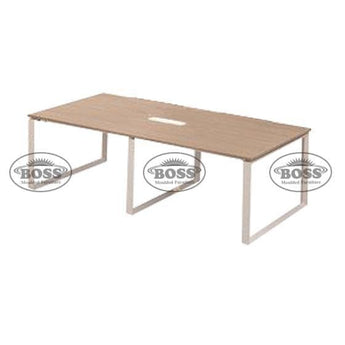 6 Person Meeting Table with Smooth Surface Top & Square Legs