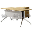 Melamine Table with Metal Frame for 1 Person with Drawers Set