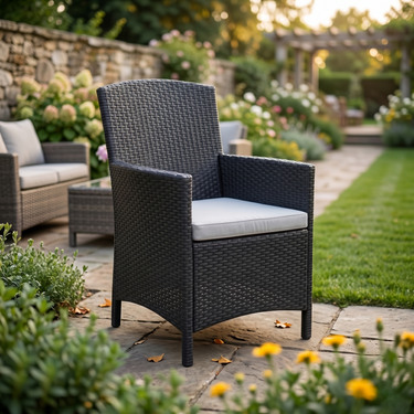 Boss BP-376-C Garnet Rattan  Single Seater Sofa with Cushions