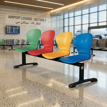 Boss B-257-H Peacock Visitor Sofa 4-Seater Double Channel
