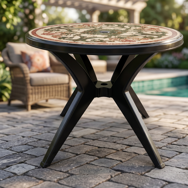 Boss BP-343 Dainex Pure Plastic Table With Cross Legs