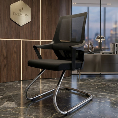 Boss B-554-VO Royal Executive Low Back  Visiting Chair With Oval Base