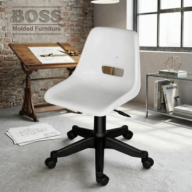Boss B-208-H Shell Holo Revolving Chair with Hydraulic Jack