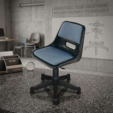 Boss B-208-HSC Shell Holo Revolving Chair with Hydraulic Jack & Cushion With Stopper