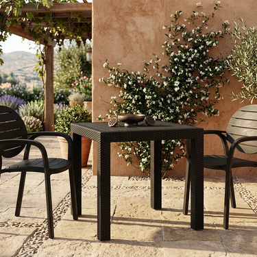 Splendid Patti Chair Set (BG-675) with BP-338 Galvin Plastiuc Table with Square Legs