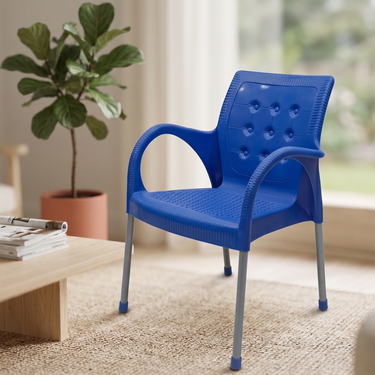 Boss BP-683 Cozy Steel Plastic Rattan Chair With Arms
