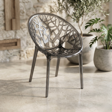 Boss BP-309-PC Poly Carbonate Crystal Tree Chair