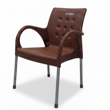 Boss BP-683 Cozy Steel Plastic Rattan Chair With Arms