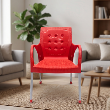 Boss BP-683 Cozy Steel Plastic Rattan Chair With Arms