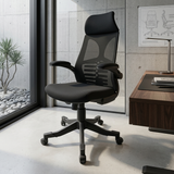 B-547 Skelton Executive Revolving Chair With Head Rest & Moveable Arms