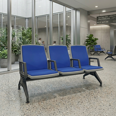 Boss BP-269-C Tulip 3-Seater Visitor Sofa with Cushion