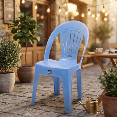 Boss BP-822 Full Plastic Vertical Line Armless  Chair