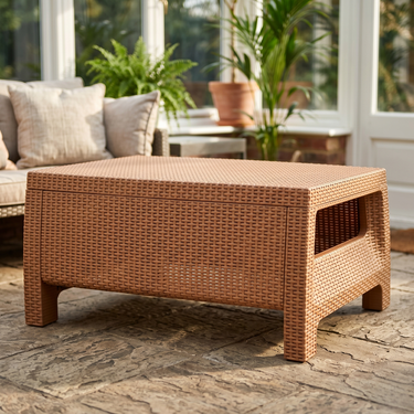 Boss BP-371 Newly Designed Pure Plastic Single Shelf Rattan Table