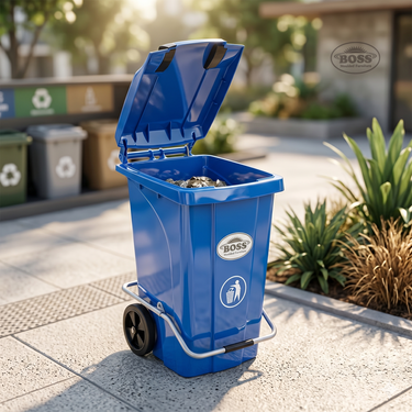 Boss BP-716-P Movable Paddle Waste Bin Large 135 Ltr