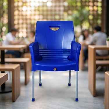 Boss BP-317 Mega Jhony Pure Plastic Chair with Steel Legs