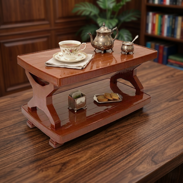 Boss BP-334 Vista Rattan Pure Plastic Double Shelf Table (Small)