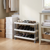 Boss B-609-O Full Plastic 3 Shelves Shoes Rack Open
