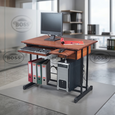 Boss B-448 Wooden Computer Table With Drawer and a Shelf