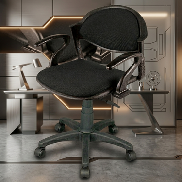 Boss B-11-HAC Comforto Revolving Chair with Arms & Cushion with Hydrolic Jack