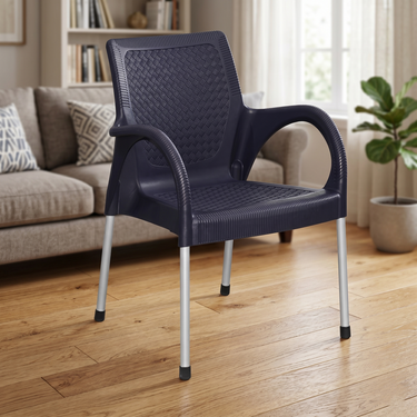 Boss BP-682 Steel Plastic Rattan Chair With Arms