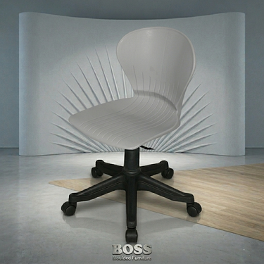 Boss B-15-H Peacock Shell Revolving Chair with Hydraulic Jack