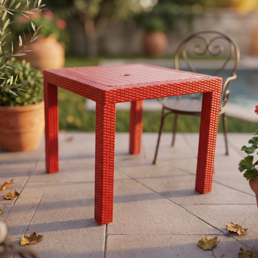 Boss BP-338 Galvin Pure Plastic Table With Square Legs