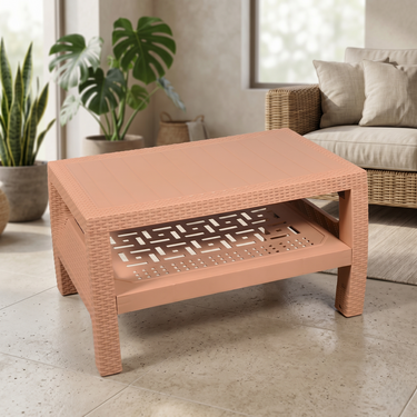 Boss BP-370 Newly Designed Pure Plastic 2 Shelf Table
