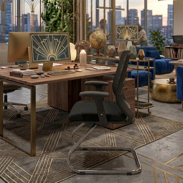 Boss B-546-VO Skeleton Low Back Executive Visiting Chair