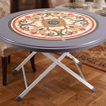 Boss BP-248-S Steel Plastic Printed Round Table
