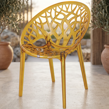 Boss BP-309-PC Poly Carbonate Crystal Tree Chair
