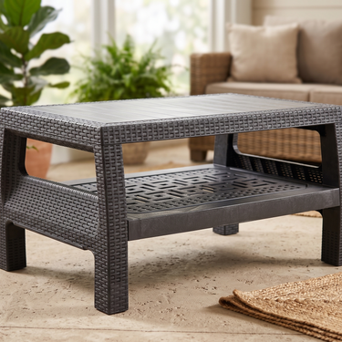 Boss BP-370 Newly Designed Pure Plastic 2 Shelf Table