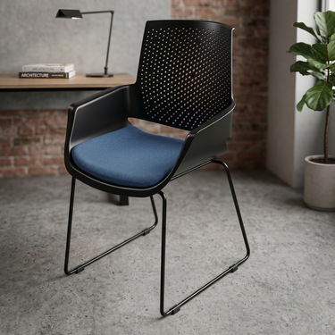 Boss BP-199-UC Milano Shell Chair With U Frame And Cushions