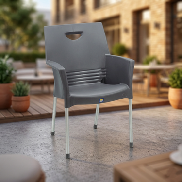 Boss BP-317 Mega Jhony Pure Plastic Chair with Steel Legs