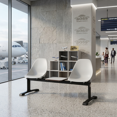 Boss B-234-H Shell Sofa 2-Seater with Table Double Channel