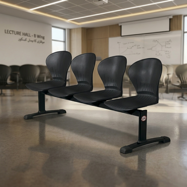 Boss B-257-H Peacock Visitor Sofa 4-Seater Double Channel