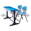 Boss B498-B06-C 2 Seater Study Desk with Plastic Top and 2 Chairs