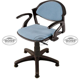 Boss B-11-HSAC Comforto Hydrolic Jack Revolving Chair with Arms, Cushion & Stopper